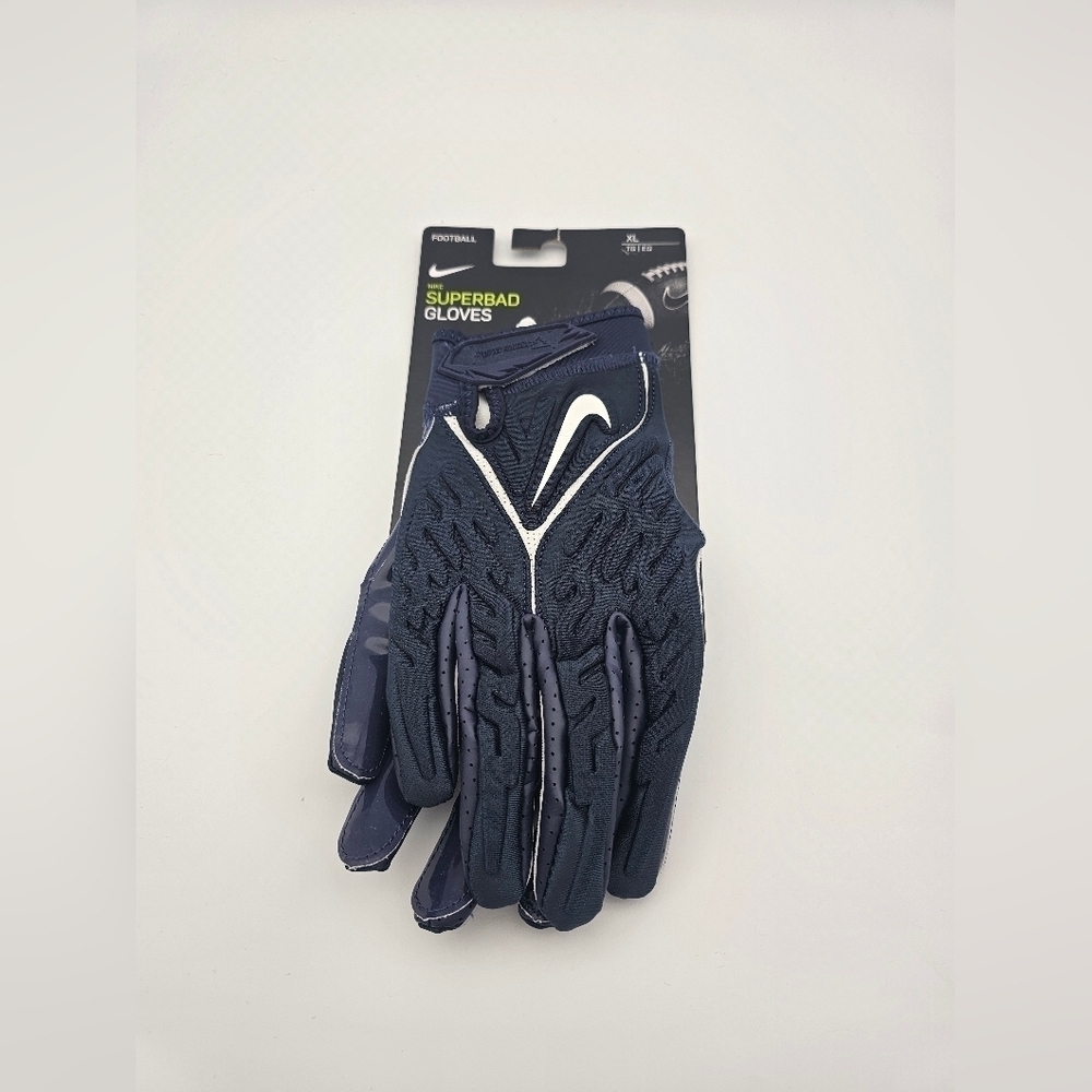 Nike Superbad 6.0 Padded Football Receiver Gloves Navy Size 4XL